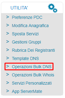 Operazioni Bulk DNS