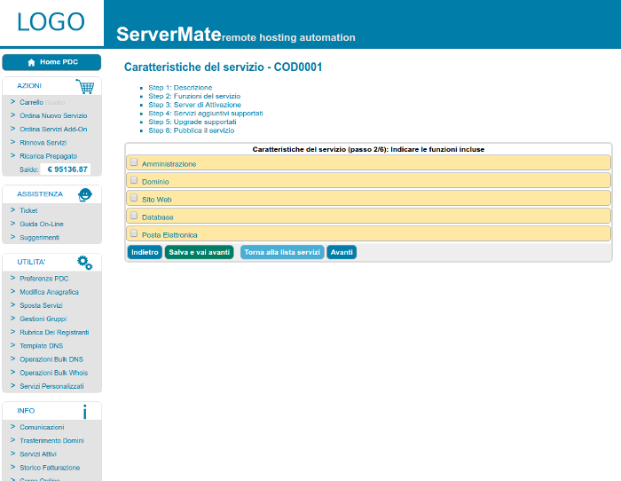 Creating a Custom Service - Definition of included functions (1)