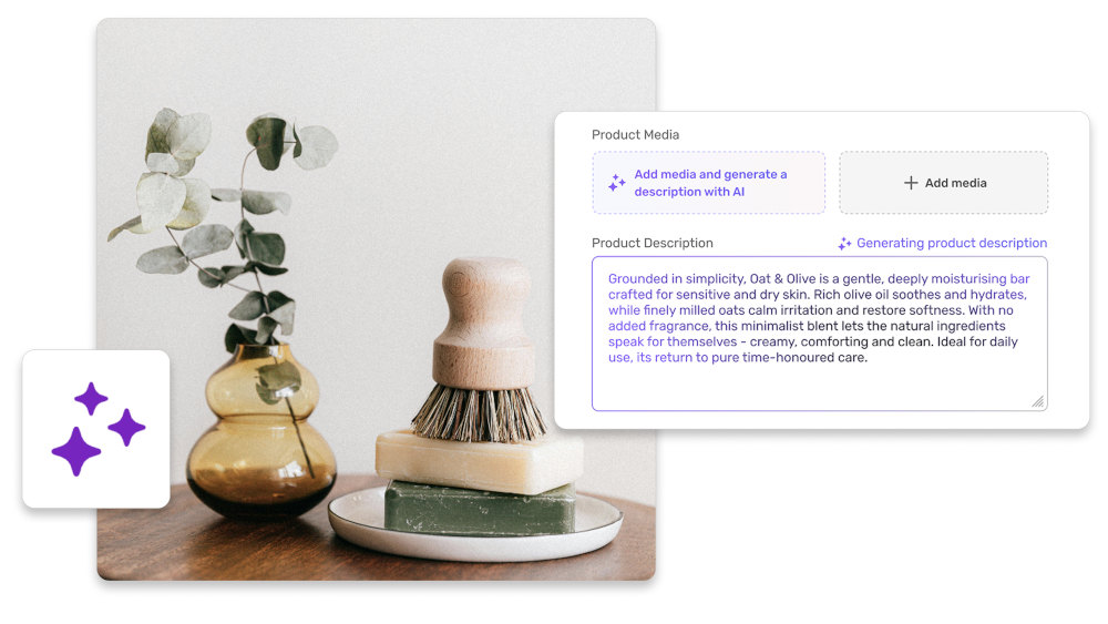 Creazione descrizione prodotto da immagine con assistente AI