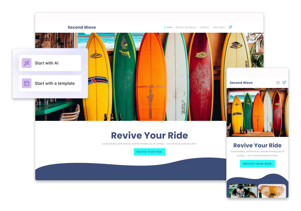 Creazione ecommerce con assistente AI - template