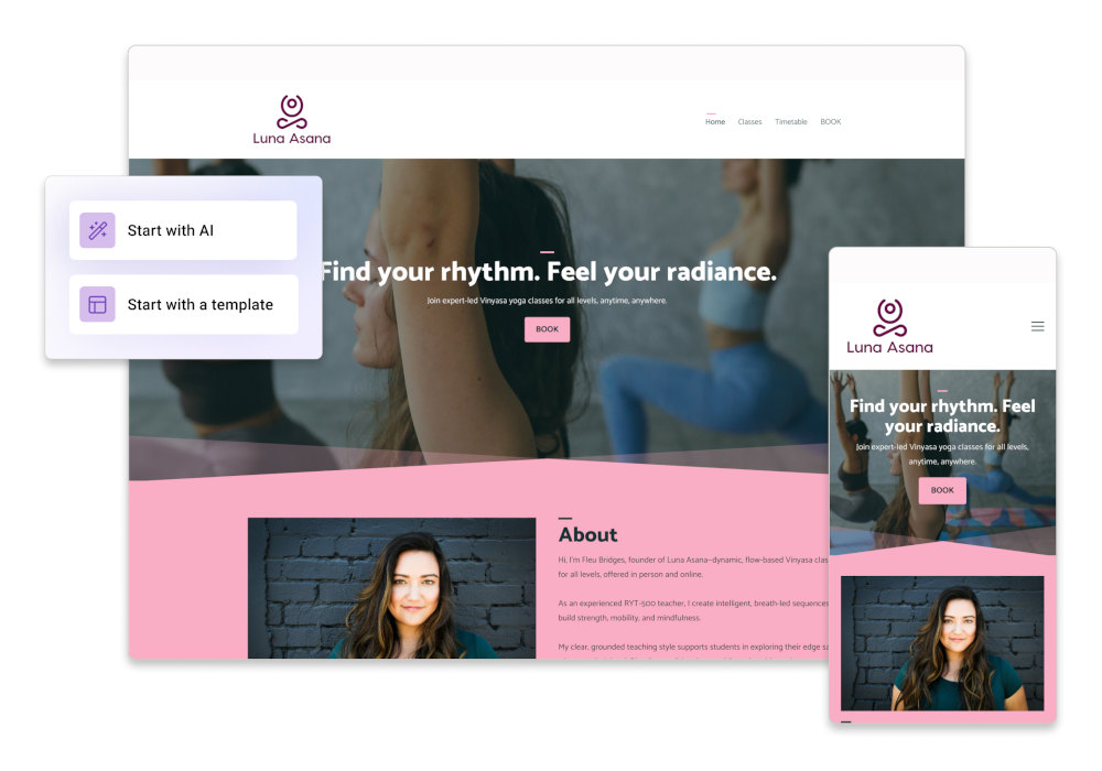 Website Creation with AI Assistant - Template
